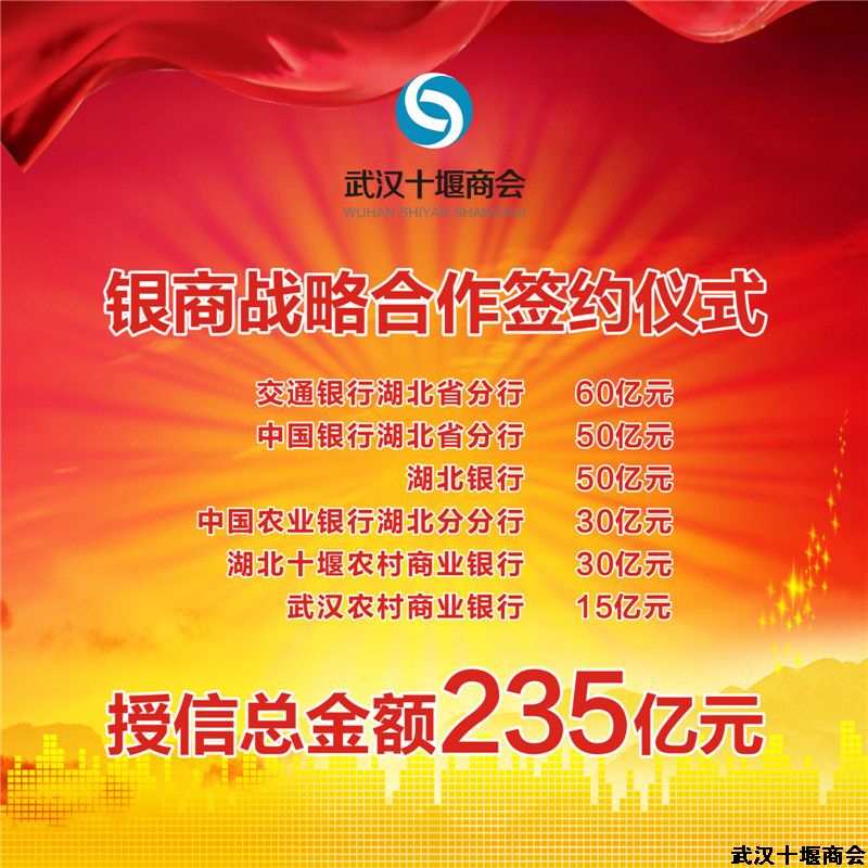6家金融机构为武汉十堰商会授信235亿元